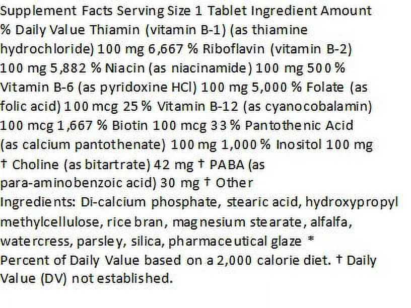 Nature's Plus - Mega B-100 Complex S/R tab 90