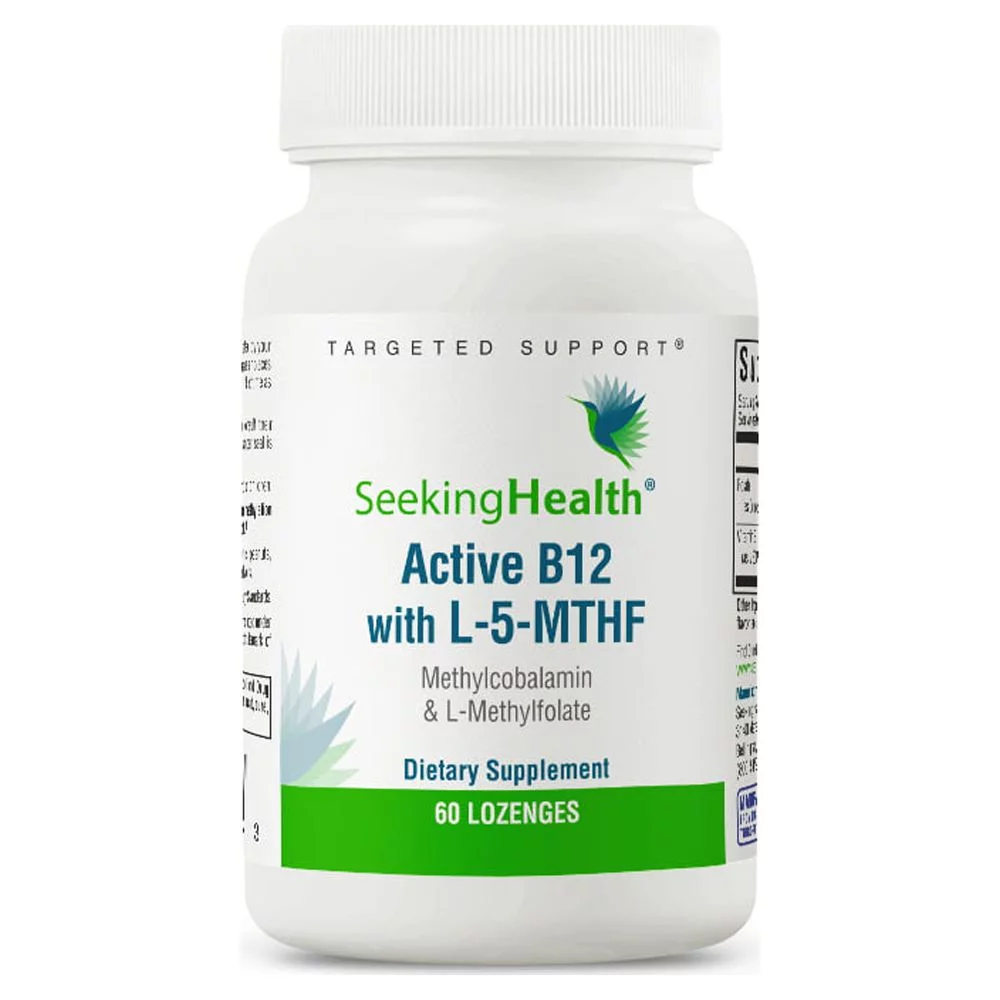 Seeking Health Active B12 With L-5-MTHF, 60 Lozenges