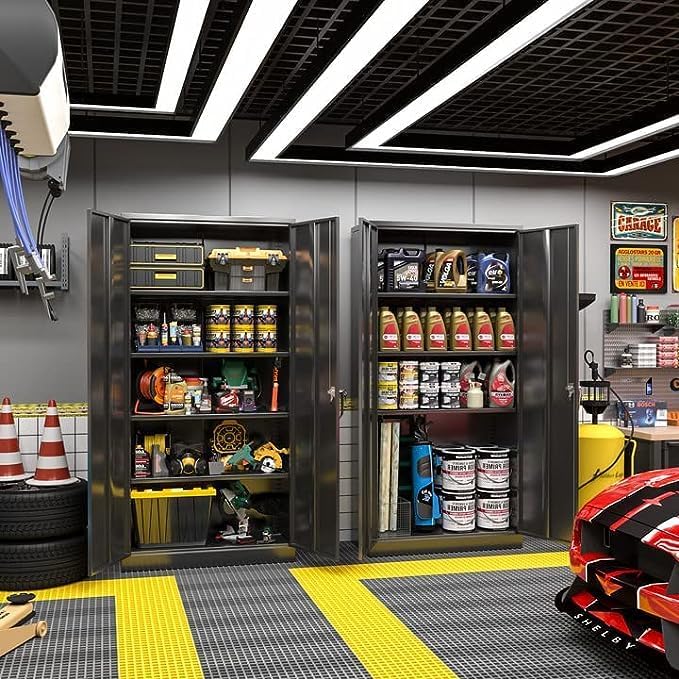 Greenvelly Metal Storage Cabinet, 72