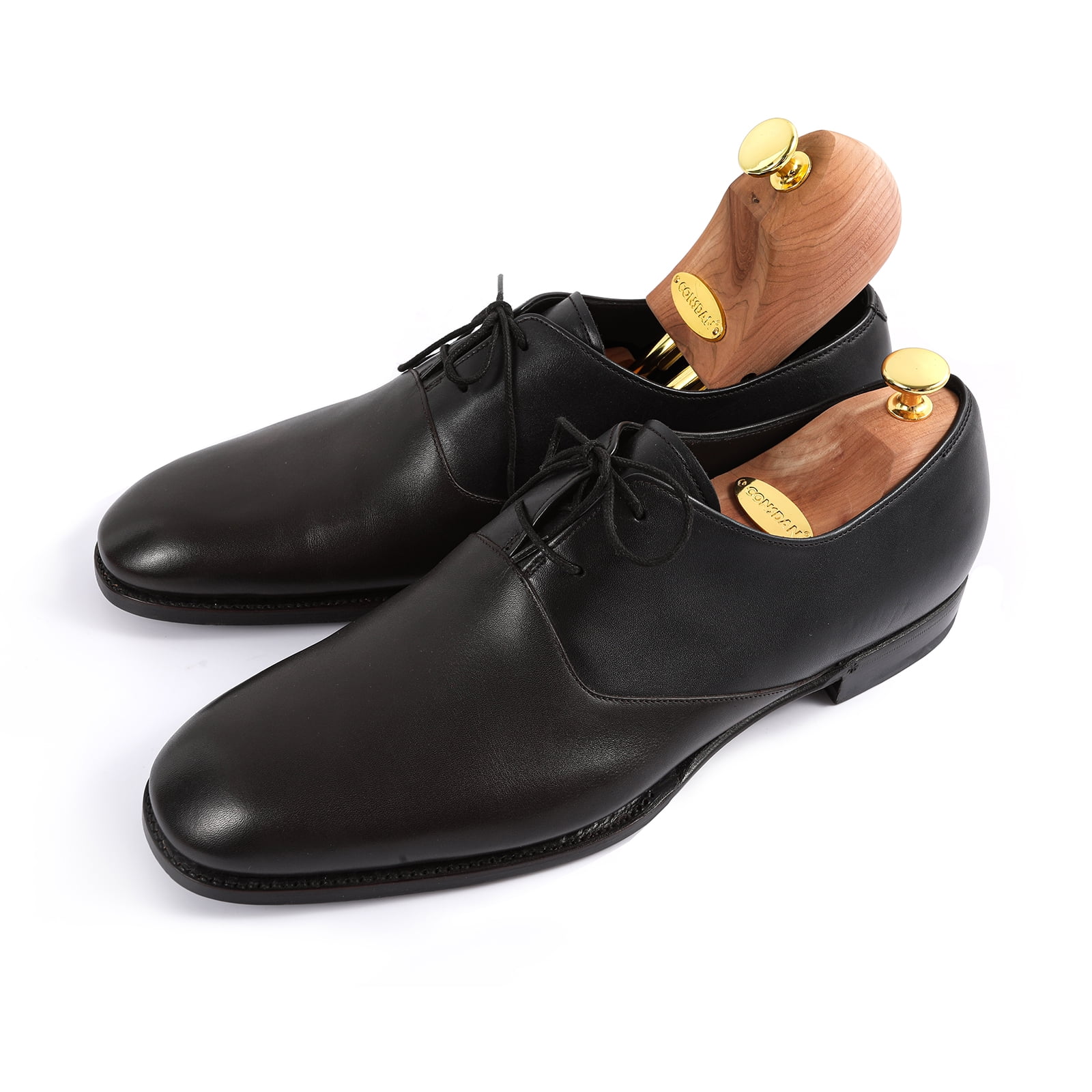 CONSDAN Cedar Shoe Trees for Men Women, USA Grown Cedar Wood, Adjustable Wood Shoe Tree, Medium, 2 Pairs