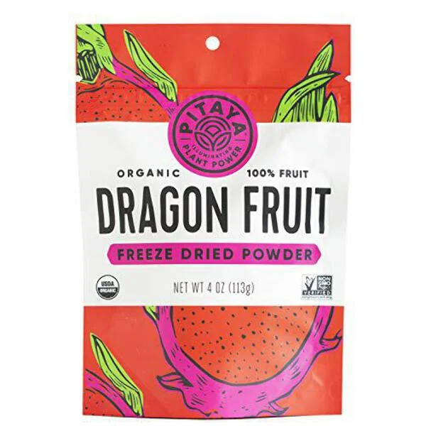 Pitaya Plus - Organic Dragon Fruit Freeze Dried Powder - 4 oz.