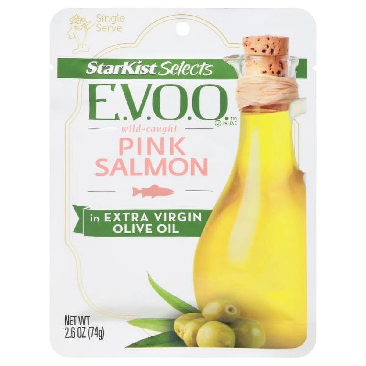 StarKist E.V.O.O. Wild-Caught Pink Salmon - 2.6 oz Pouch (Pack of 12)
