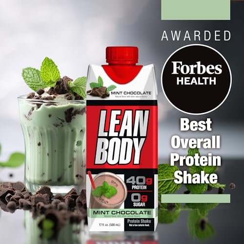 Labrada Lean Body Ready-to-Drink Strawberry Protein Shake, 40g Protein, Whey Blend, 0 Sugar, Gluten Free, 22 Vitamins & Minerals, 17 Ounce (Recyclable Carton & Lid - Pack of 12) LABRADA