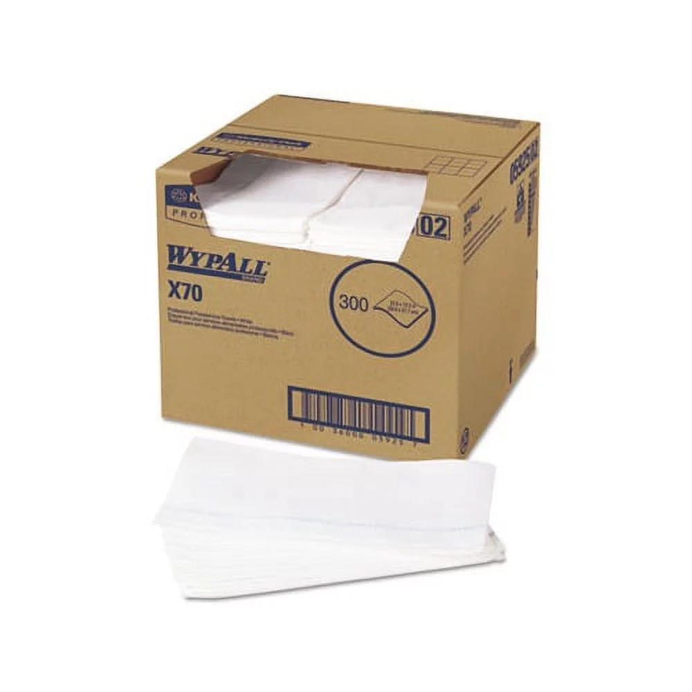 X70 Wipers Kimfresh Antimicrobial, 12 1/2 x 23 1/2, White, 300/Box
