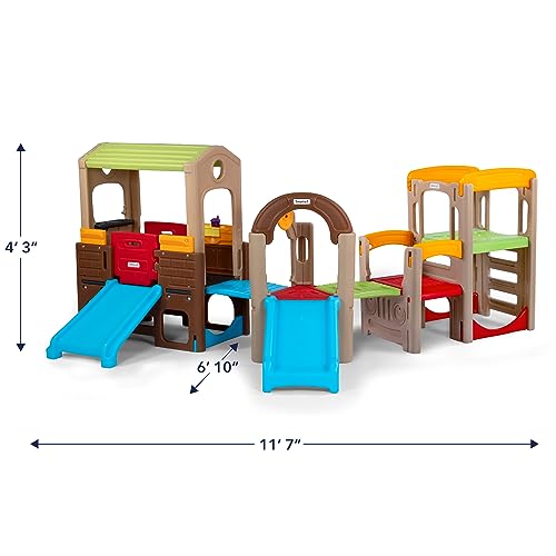 Simplay3 Young Explorers Modular Play System – Kids Activity Outdoor Playset for Children Age 18 mos - 6yrs – Toddler Playground Slide, Climb and Playhouse