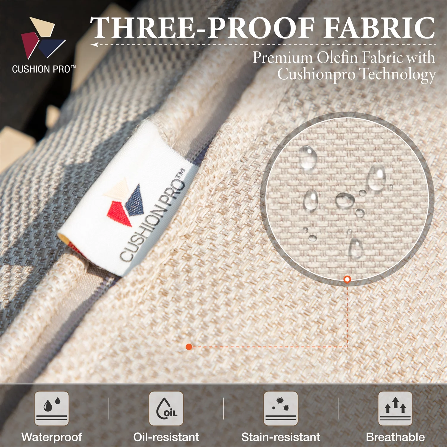 MF Studio 7 Piece Patio Conversation Set  Outdoor Wicker Furniture Set Beige