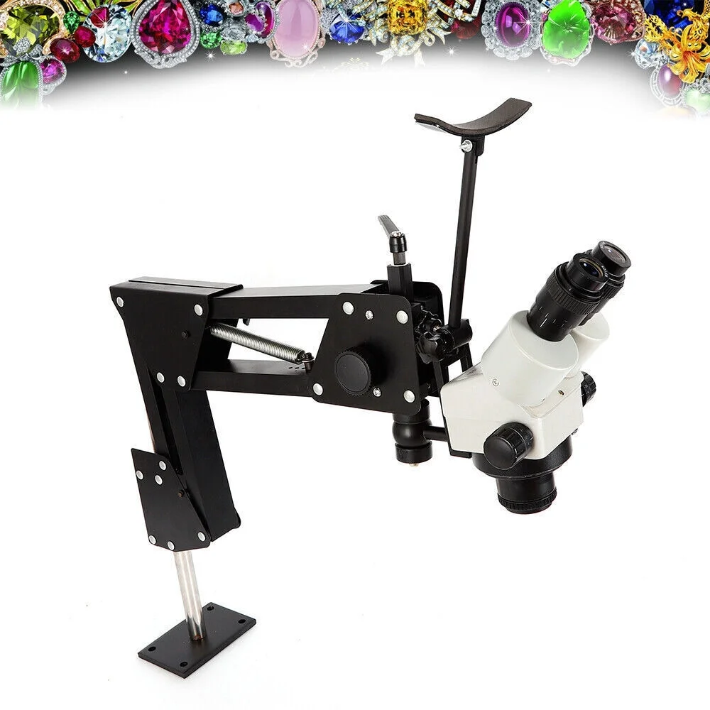 Multi-Directional Microscope Gem Diamond Setting Machine Jewelry Maker Jewelry Microscope Stand