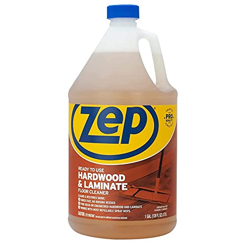 Zep Hardwood and Laminate Floor Cleaner - 1 Gallon (Pack of 2) ECZUHLF1282 - Cleans Spots, Stains, and Scuffs. Restores Shine on Hardwood, Laminate, Cabinet Doors, Crown Molding, and More