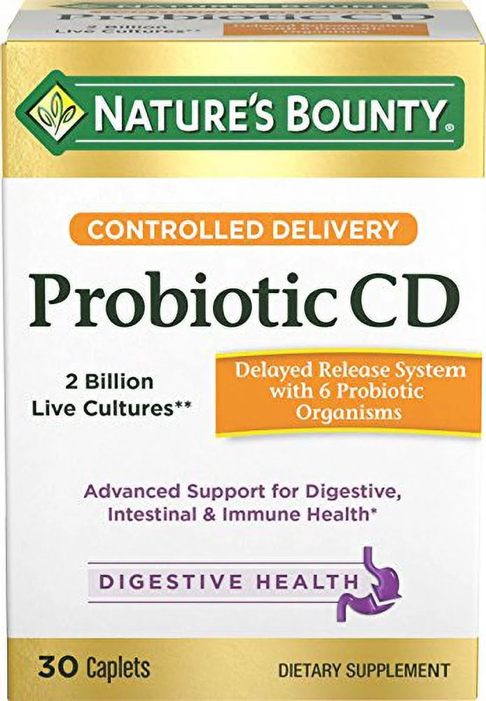 Nature's Bounty Optimal Solutions Probiotic Caplets, 30 Ct, 3-Pack