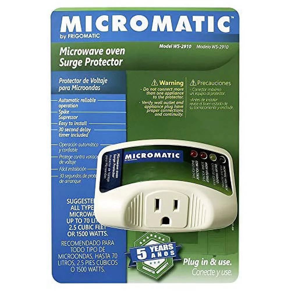 Micromatic WS-2910 Electronic Surge Protector for Microwave Oven