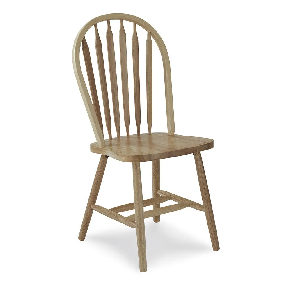 Windsor Solid Wood Arrowback Chair in Natural