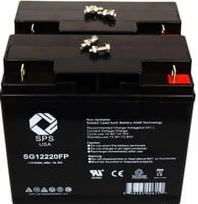 SPS Brand 12V 22Ah Replacement Battery (SG12220FP) for Draeger Medical Anesthesia Machine 2C Medical Battery (2 Pack)