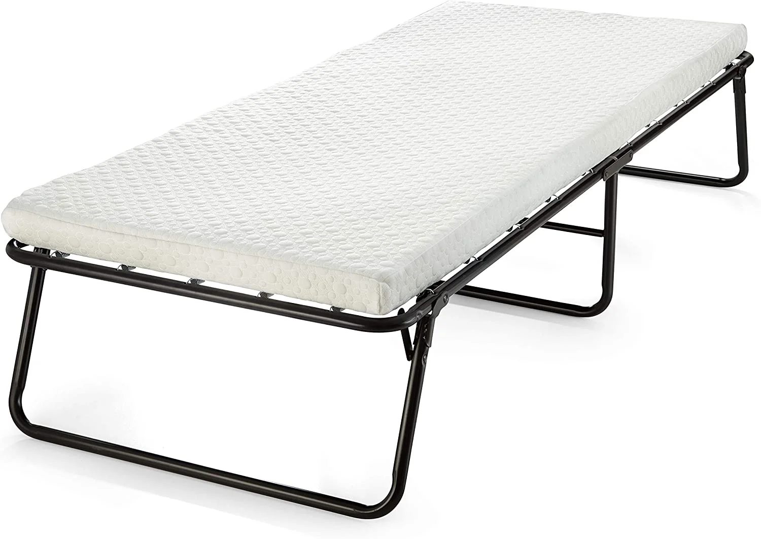 Guest Folding Bed Cot with Memory Foam Mattress, Compact, Portable & Lightweight, for Spare Bedroom & Office (31 inch)
