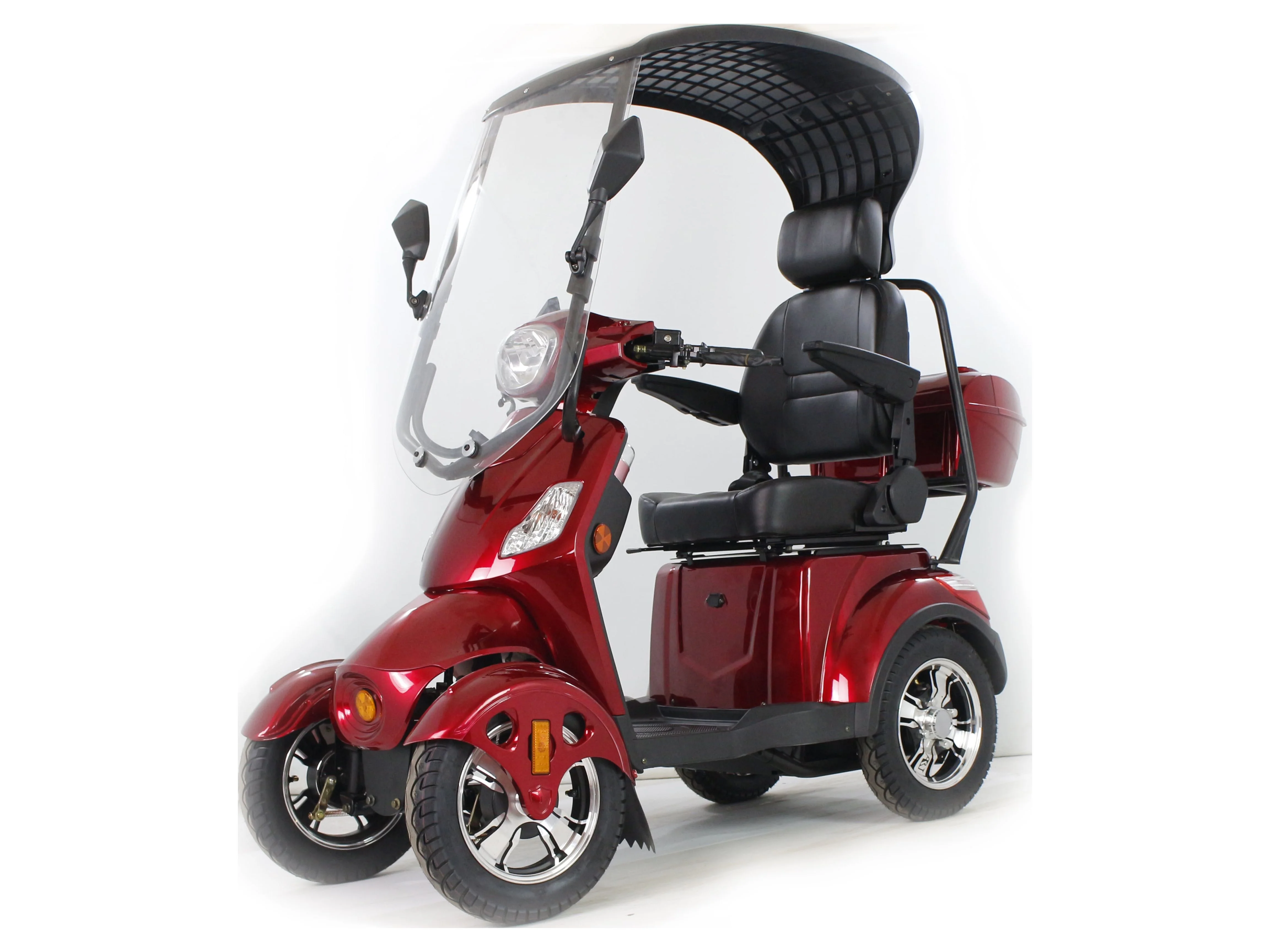 Four wheels Adult Electric Mobility Scooter with Detachable Roof Canopy