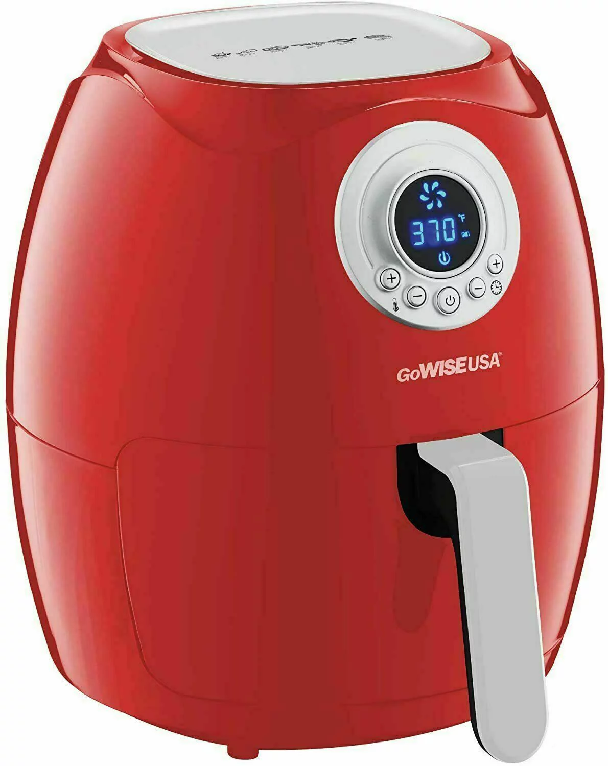 GoWISE USA 3.7-Qt. 1200 Watts Digital Air Fryer (Red)