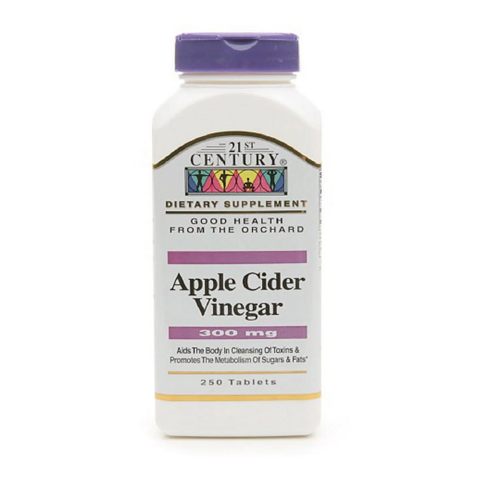 21St Century Apple Cider Vinegar 300Mg Tablets - 250 Ea, 2 Pack