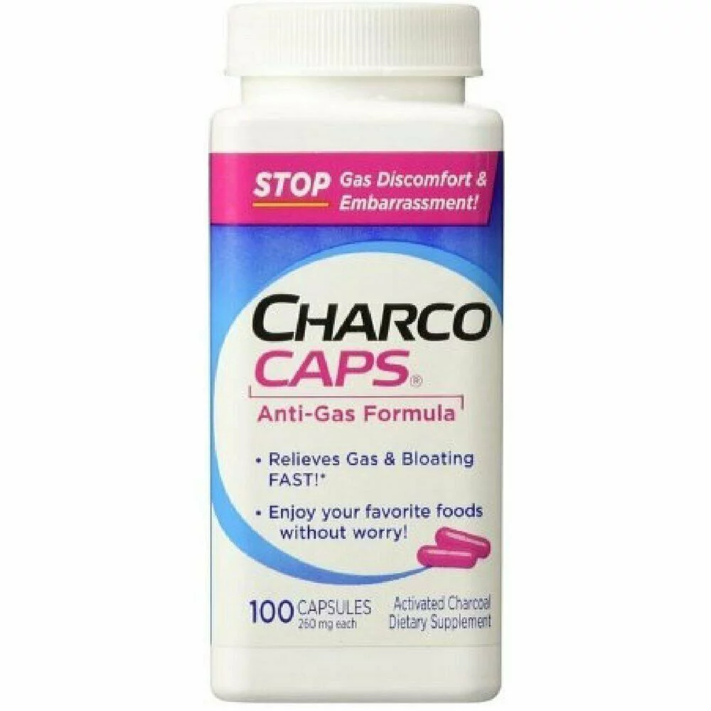 Charcocaps Dietary Supplement Anti-Gas Formula