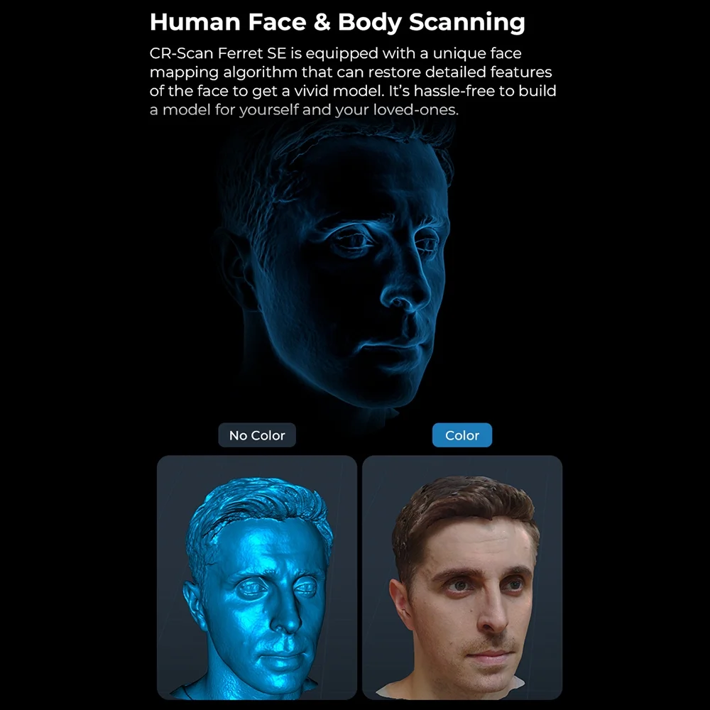 3D Scanner,Asic Chipset 30fps Scan3d Handheld 30fps 0.1mm Dual 3d Scanner Dual Mode Speed 0.1mm Ferret Se Portable Handheld Scanner Portable And 30fps Speed Mode With 30fps