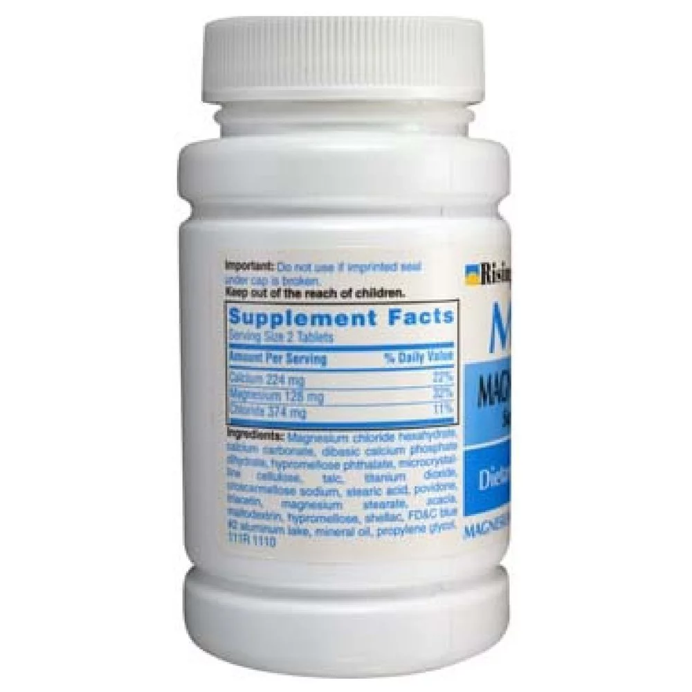 Rising Mag64 Magnesium Chloride with Calcium Tablets, 300 Count, (Pack of 5)