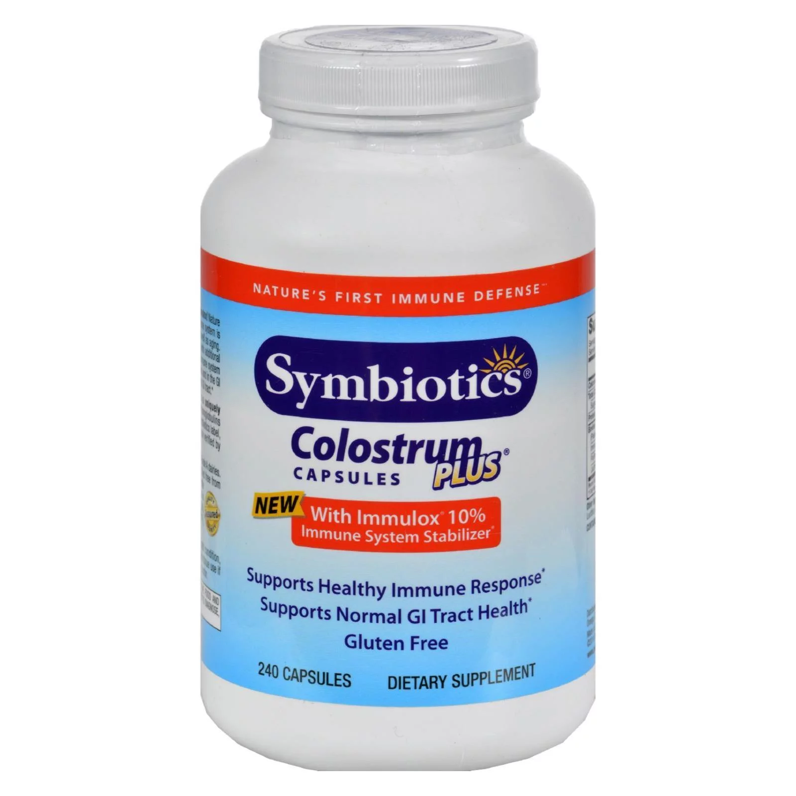 Symbiotics Colostrum Plus - 480 mg - 240 Capsules