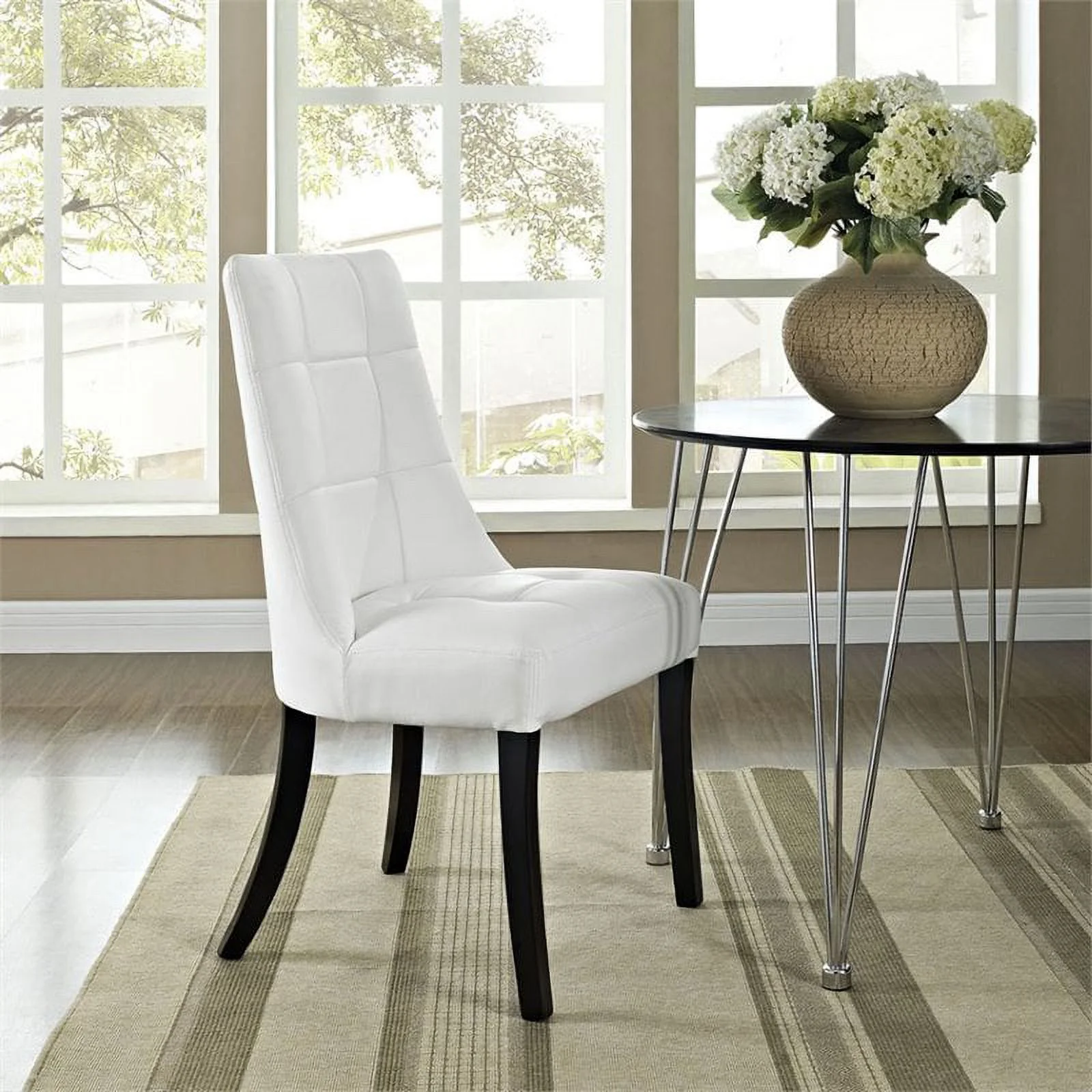 Modway Noblesse Leatherette Dining Side Chair, Multiple Colors
