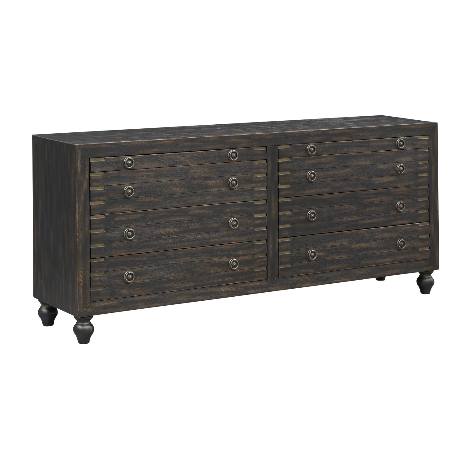 Coast to Coast Six Drawer Two Pullout Shelf Credenza