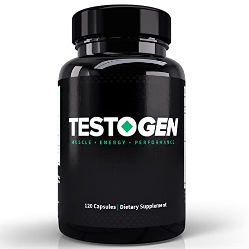 TestoGen Booster for Men - Natural Male Vitality Supplement to Combat Low Energy Levels, Fight Fatigue, Support Weight Control, Muscle Growth & Focus - 3-Month Supply