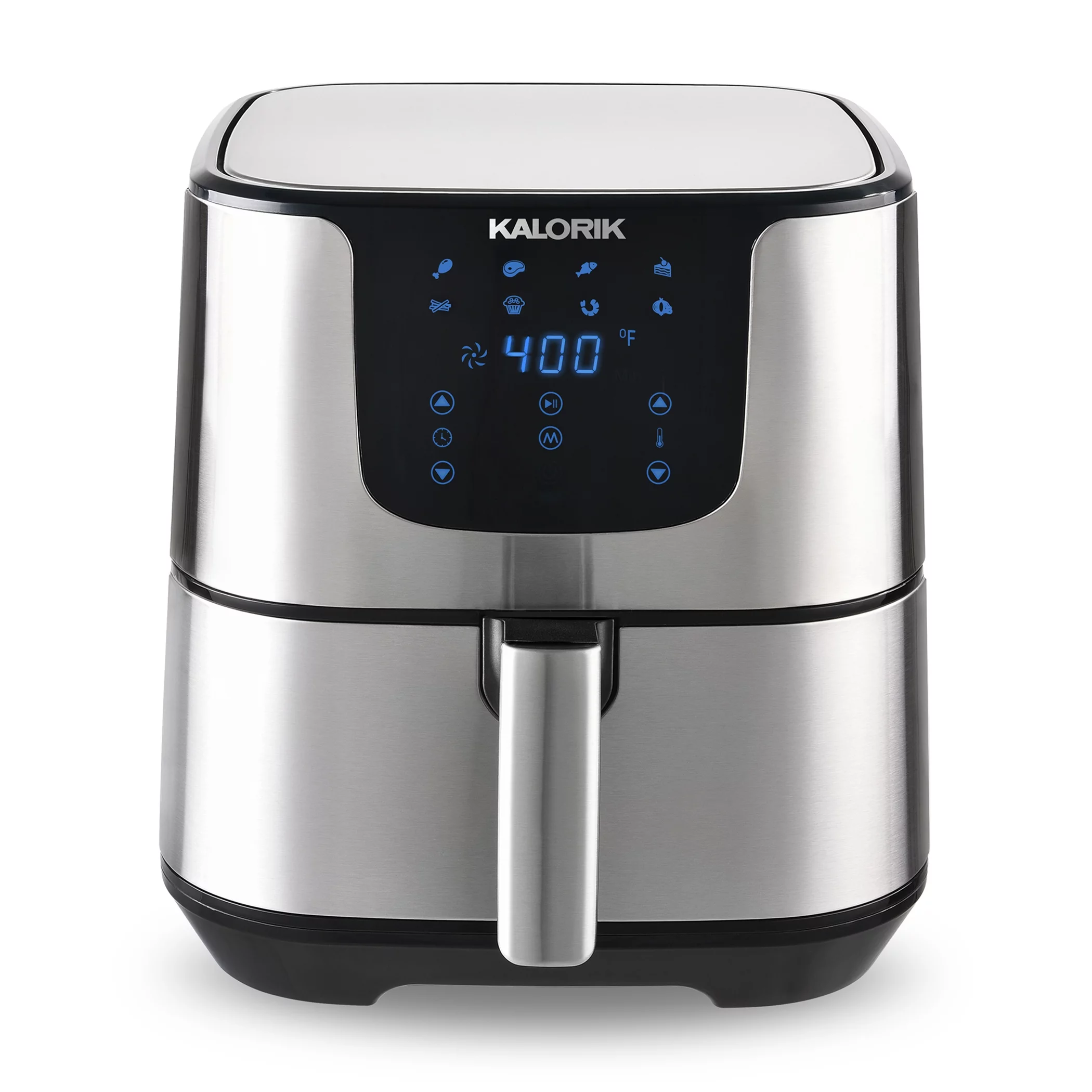 Kalorik 6 Quart Digital Air Fryer Pro XL with Trivet, Stainless Steel FT 47477