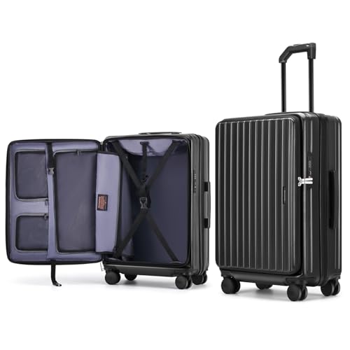 ROAMING Grace Expandable Carry On Luggage Airline Approved, 20 Inch Hardside Carry On Suitcase with Wheels, Travel Harshell Spinner Small Luggage with Tsa Lock, Jade cyan, 20-Inch Carry-On