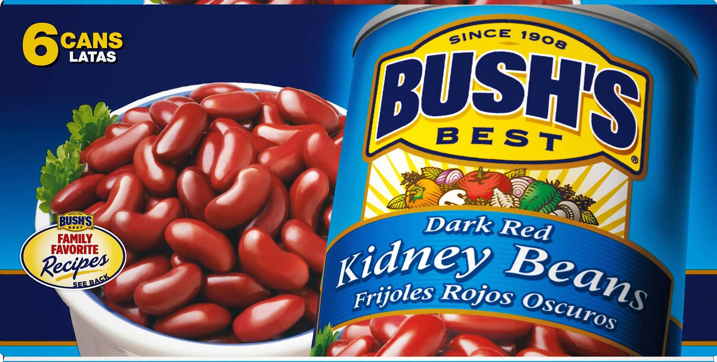BUSH'S BEST Kidney Beans Dark Red