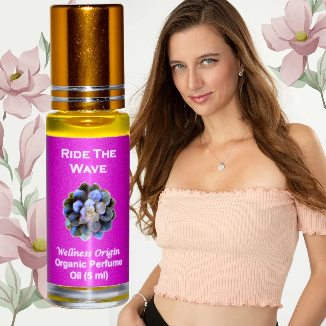 Wellness Origin Ride the Wave Organic Perfume | Essential Oil Blend from Wellness Origin, Named After Singer Claudia Varga's Song