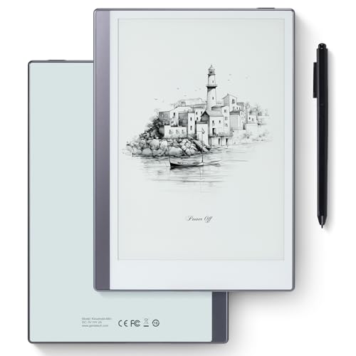 Android E-Ink ePaper Tablet, Paperwhite eBook Reader Digital Notebook for Note Taking, Drawing Paper White Graphics Notepad with Stylus and Case, Cloud Sync and Screen Casting - Model Mini 9.7