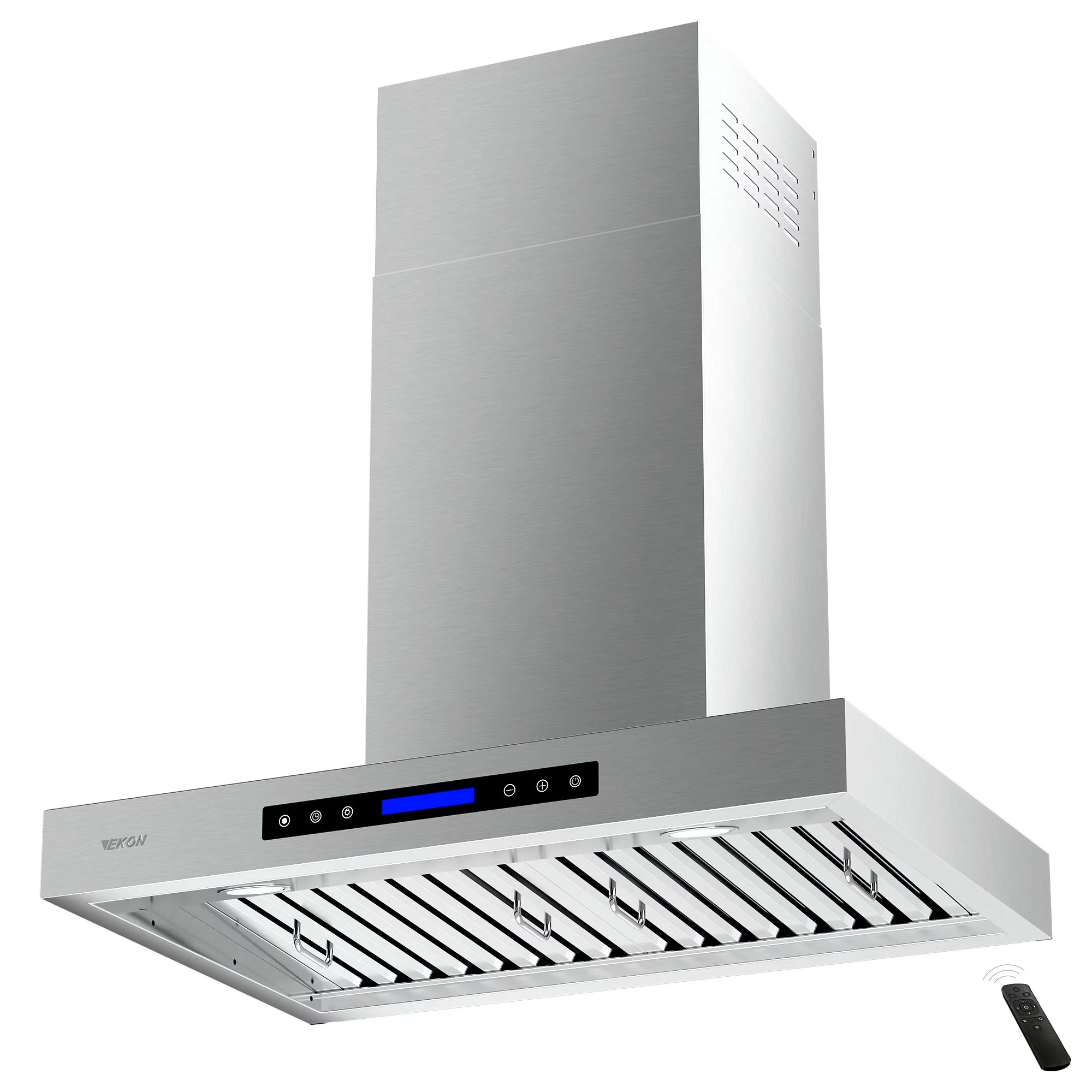 EKON Kitchen Expert 36 inch 900 CFM Stainless Steel Wall Mount Range Hood with Baffle Filters
