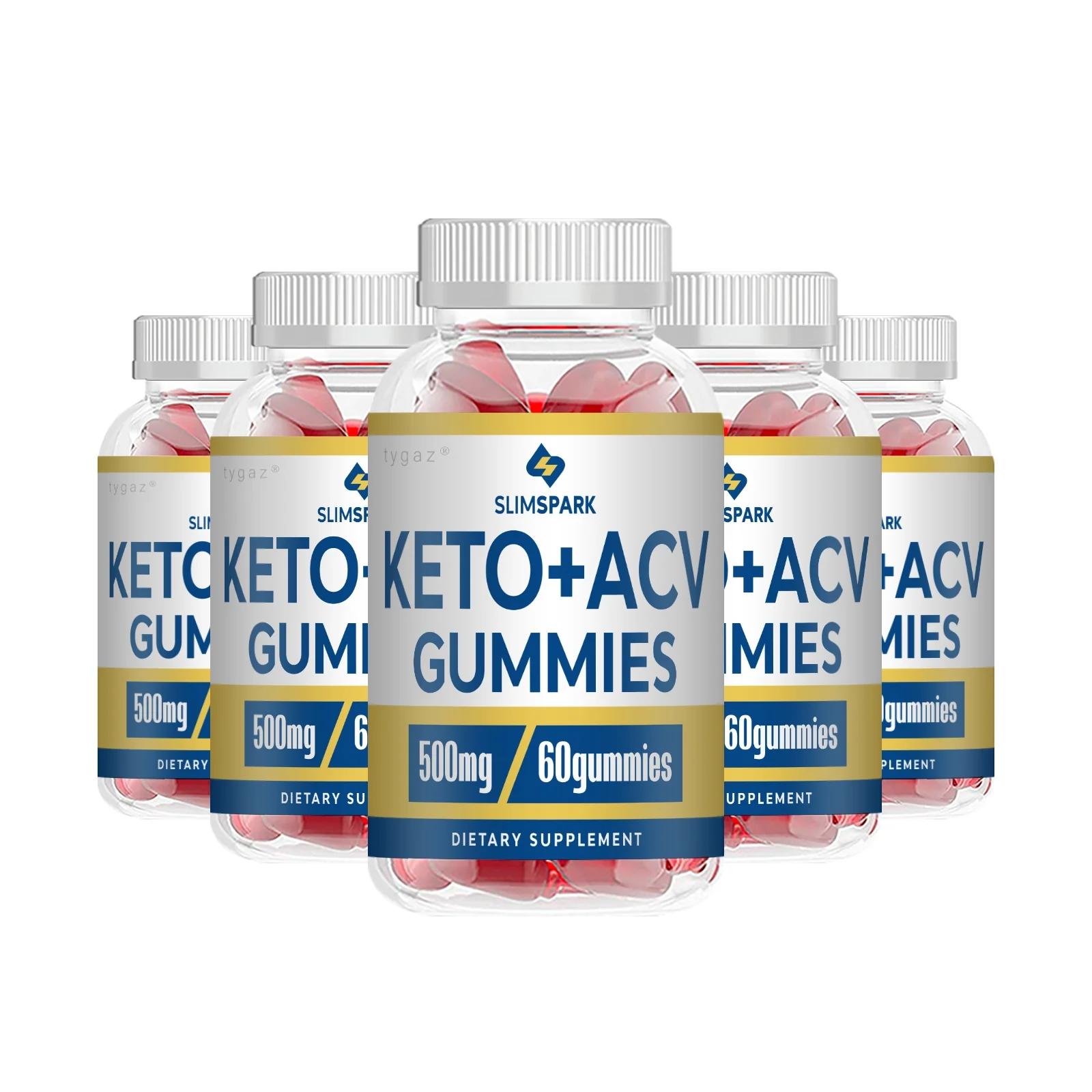 (5 Pack) Slim Spark Gummies - Slim Spark Keto Apple Cider Vinegar Gummies