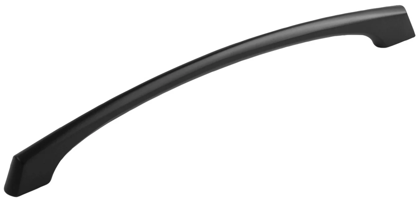 Hickory Hardware P3041-MB 8.8125 in. Center to Center Greenwich Collection Pull, Matte Black Finish