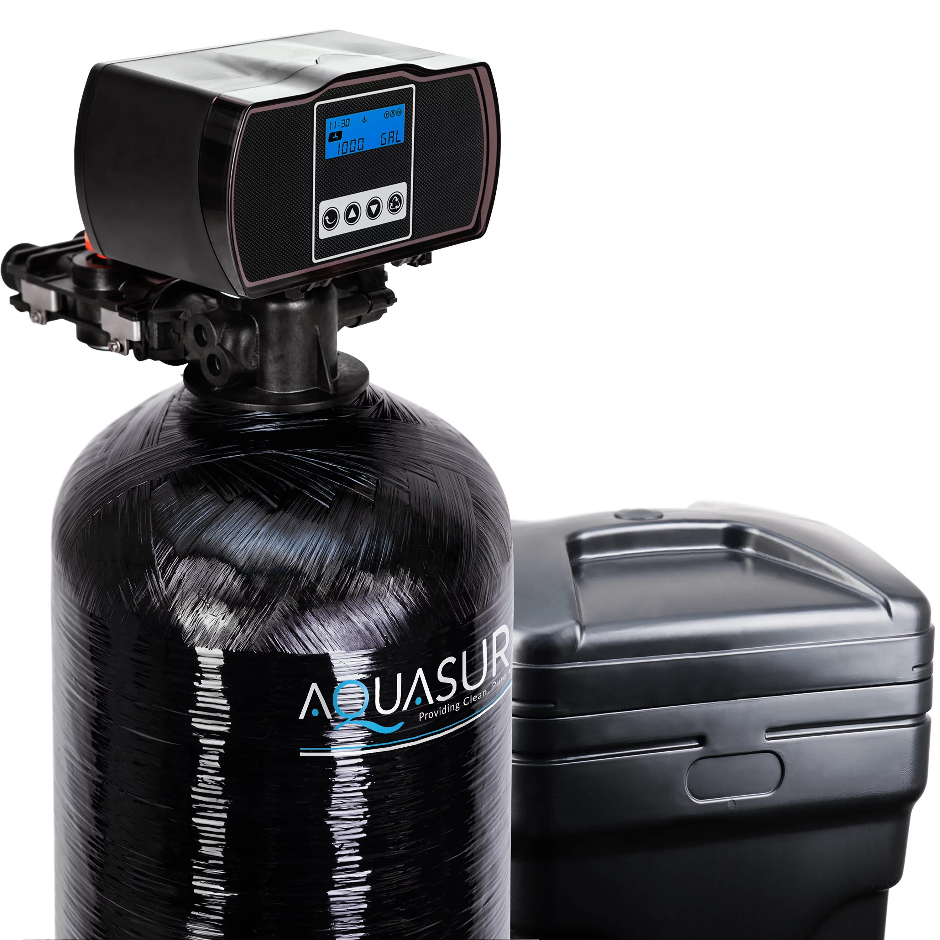 Aquasure USA Harmony Series 48,000 Grains Water Softener plus Iron Removal w/Aquatrol Digital Head and Premium Grade Fine Mesh Resin