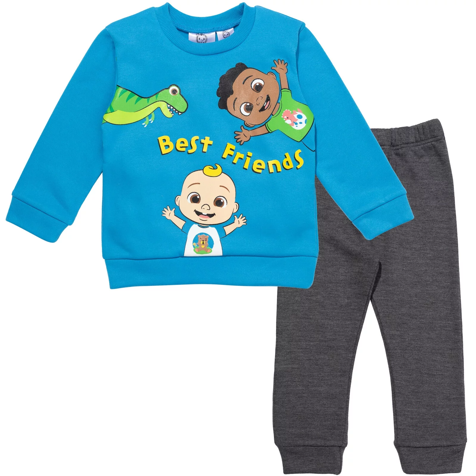 CoComelon JJ Cody Toddler Boys Fleece Pullover Sweatshirt and Pants Set Infant to Toddler