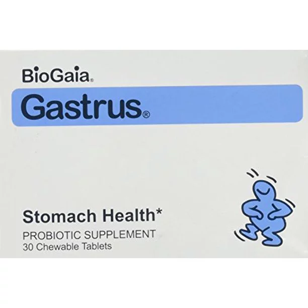 BioGaia Gastrus Chewable Tablets 30 ea (Pack of 4)