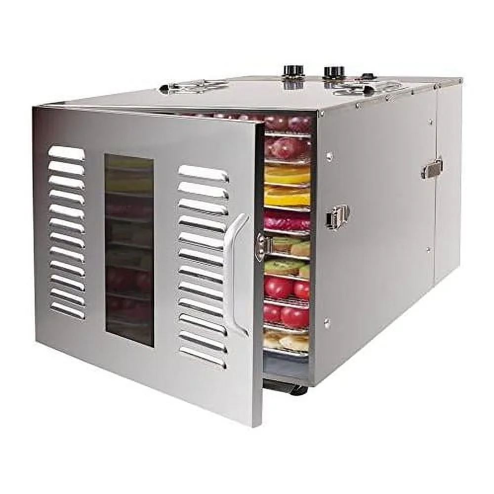 Food Dehydrator,10 Trays Digital Stainless Steel Dehydrator 1000W Meat Dehydrator Jerky Dryer For Food Meat Herbs Fruit Vegetable, Adjustable Time & Temperature Control