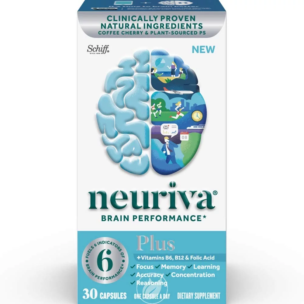 (4 Pack) NEURIVA Brain Performance Plus 30 CT