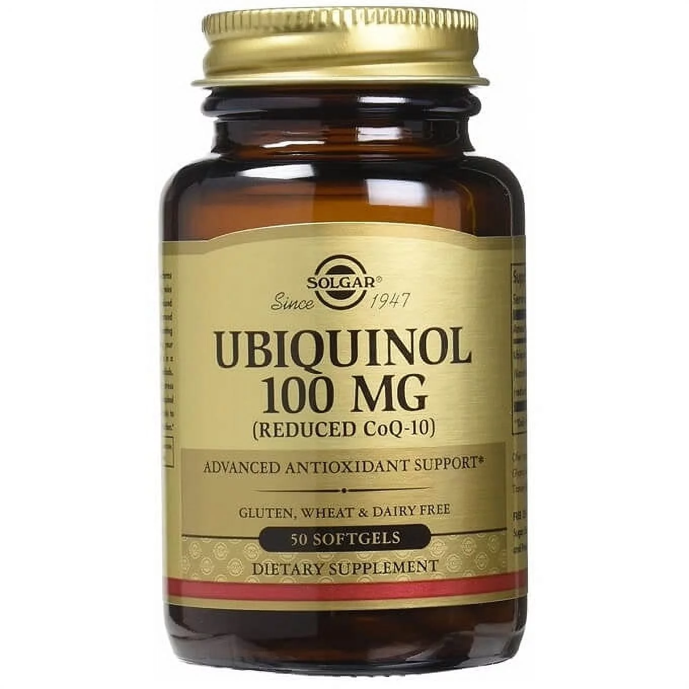 Solgar Ubiquinol with Reduced CoQ-10 100 mg (50 Softgels)