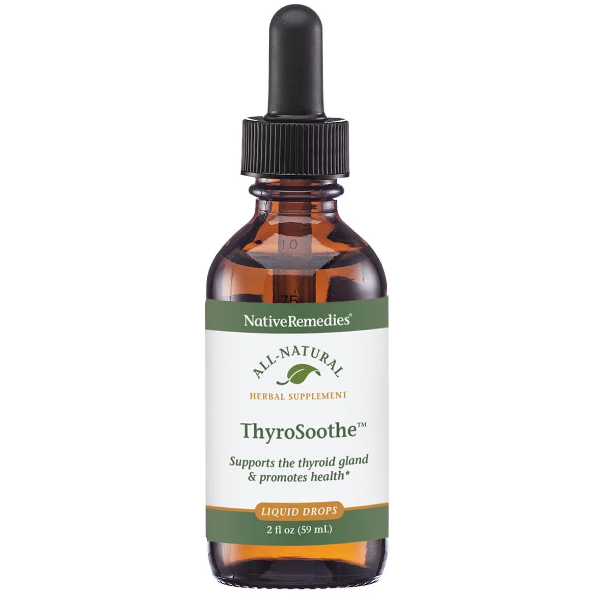 NativeRemedies ThyroSoothe - All Natural Herbal Supplement Soothes the Thyroid Gland - Supports Systemic Balance in the Endocrine System and Thyroid Gland - 59 mL