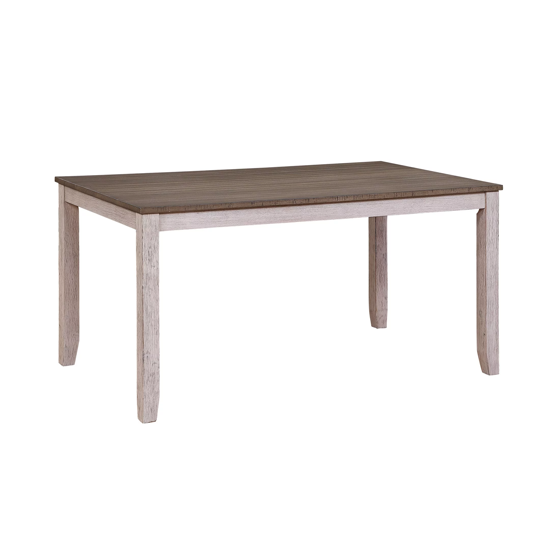 OakvillePark Belgrade Dining Table, Grayish White/Medium Brown