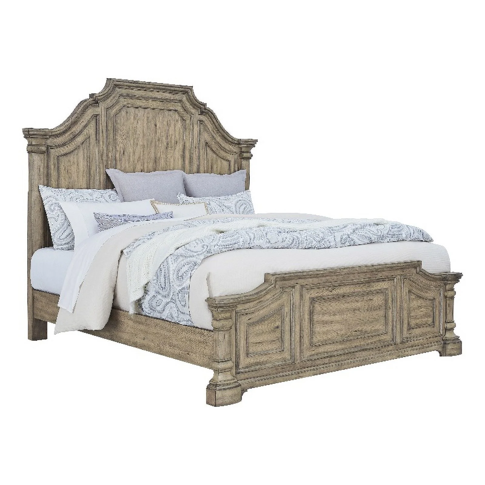 Garrison Cove Queen Wood Panel Bed in Honey Brown by Pulaski Furniture