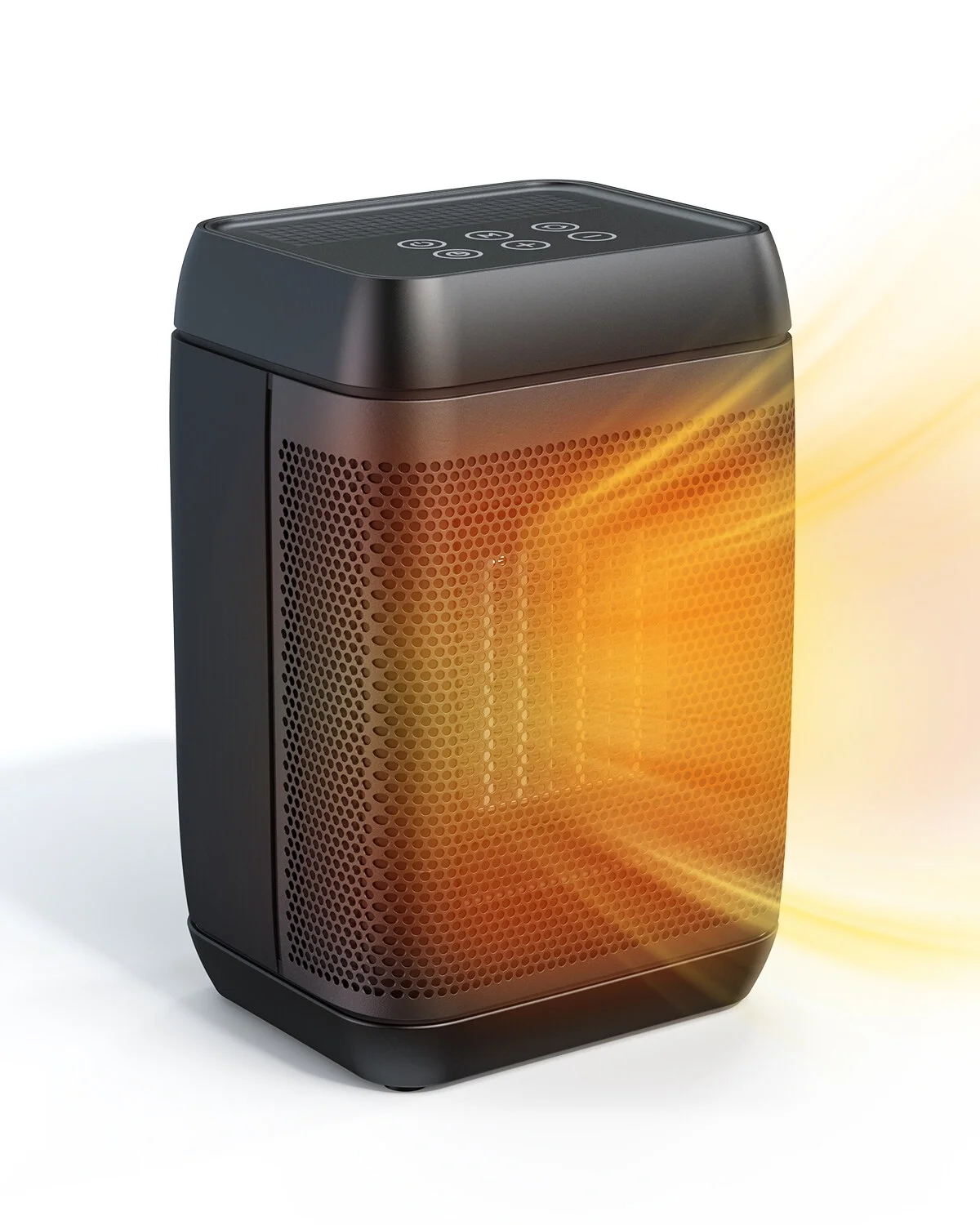 Aoresac 1500W Portable Space Heater with Remote Control 80°Oscillation PTC Ceramic Heater with Digital Display 4 Modes 12h Timer Adjustable Thermostat Quiet