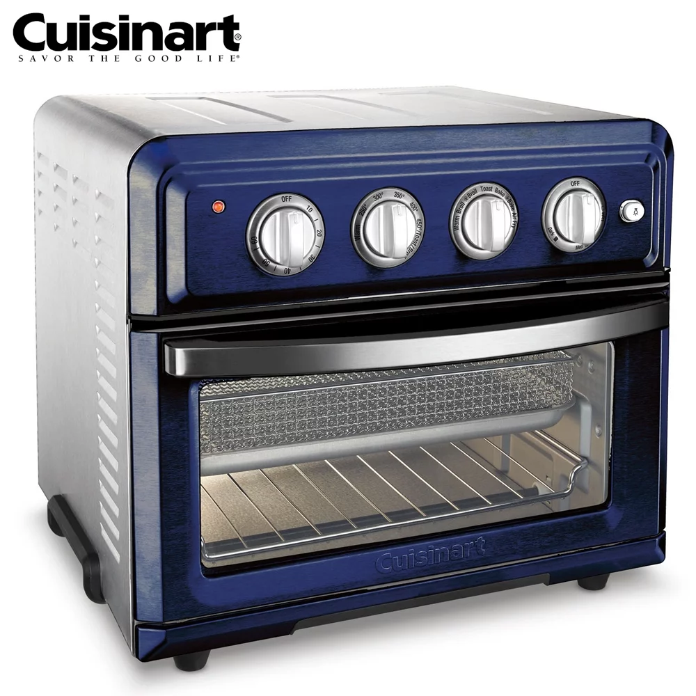 Restored Cuisinart TOA60NV Convection Toaster Oven Air Fryer with Light, Navy (Refurbished)