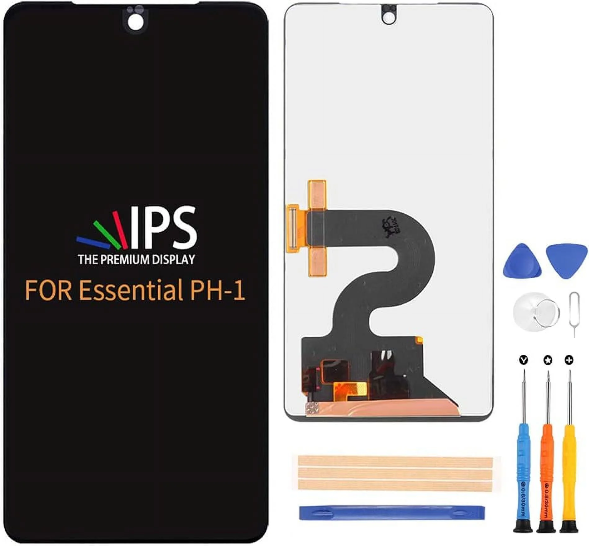 Compatible with Essential Phone PH-1 LCD Display Screen Replacement,for Essential Phone PH-1 5.7 Inch Display LCD Panel Repair Parts Kit,with Tools(Black)