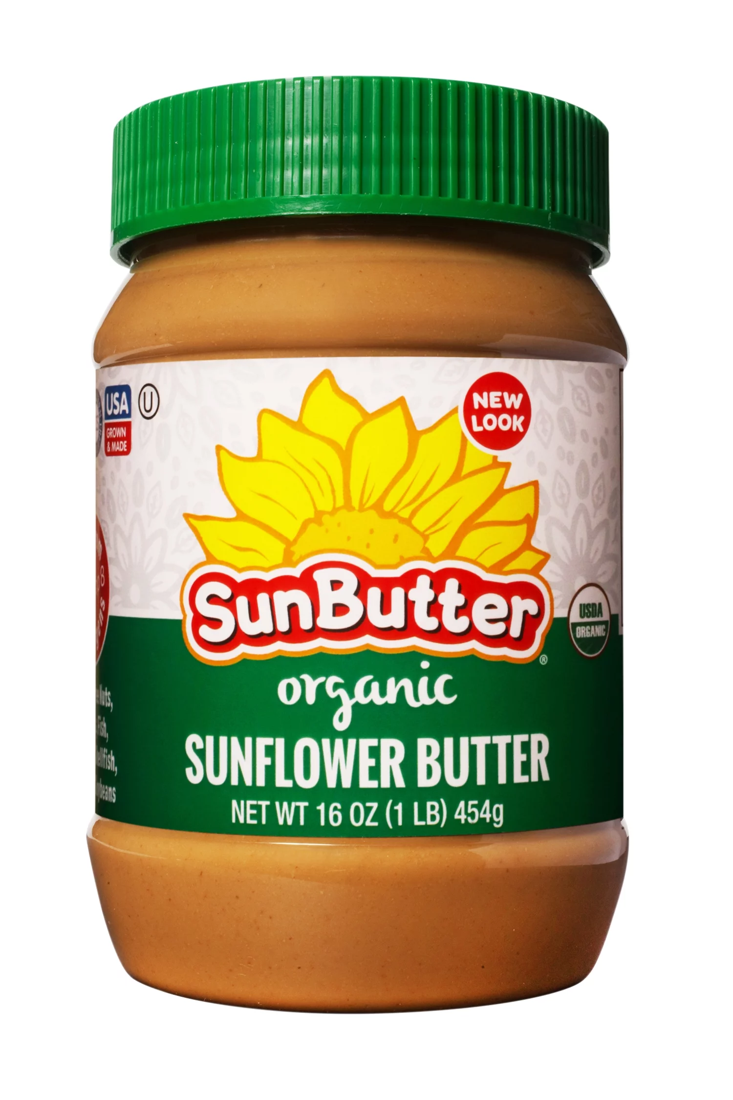 (6 pack) SunButter Organic Sunflower Butter, Regular 16 oz Jar