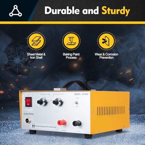 Jewelry Automatic Spot Welding Machine, Portable Pulse Sparkle Spot Welder, Jewelry Spots Welder Machine for DIY Repair Tools to Repair Gold and Hardware Workpiece Welding