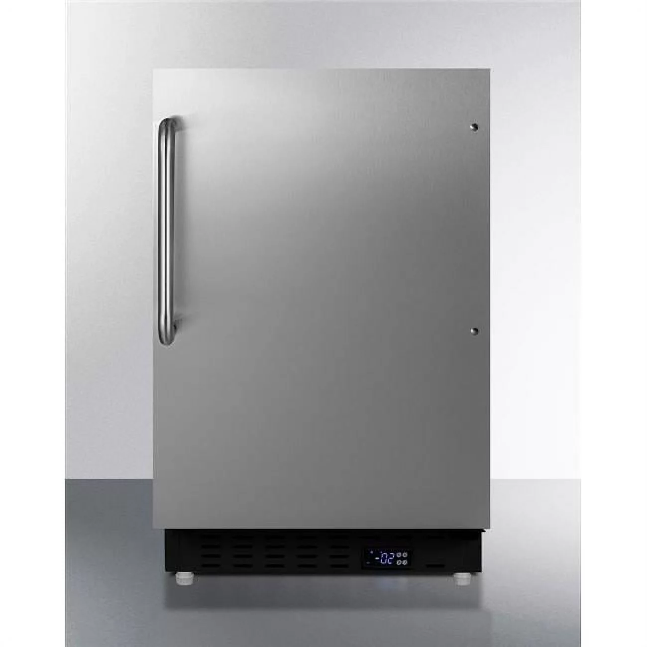20 in. Built-In All-Freezer, Stainless Steel & Black - 25 in.